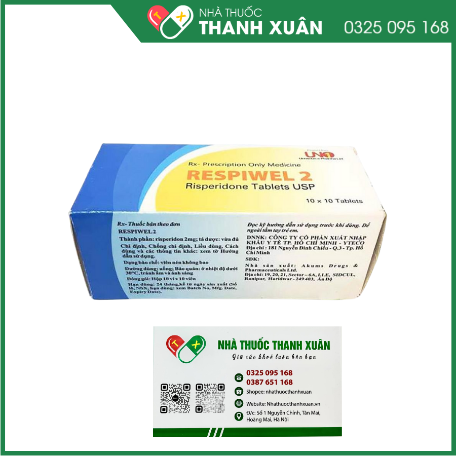 Respiwel 2 điều trị tâm thần phân liệt